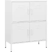 vidaXL Armoire de rangement Blanc 80x35x101,5 cm Acier