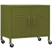 vidaXL Armoire de rangement Vert olive 60x35x56 cm Acier