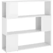 vidaXL Bibliothèque/Séparateur de pièce Blanc brillant 100x24x94 cm