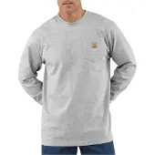 Carhartt K126 Pocket Loose Fit Long Sleeve T-shirt Gris L Homme