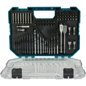 Makita E-15126 Drill Bits And Tips Set 75 Units Bleu