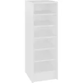 vidaXL Armoire à chaussures Blanc 31,5x35x90 cm Bois d'ingénierie