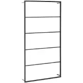 vidaXL Porte-serviette Noir 60x10x116 cm Acier
