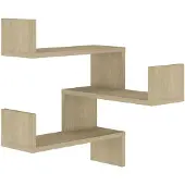 vidaXL Étagère d'angle murale Chêne Sonoma 40x40x50 cm bois ingénierie