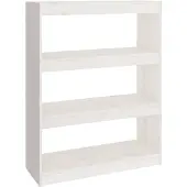 vidaXL Bibliothèque/Séparateur de pièce Blanc 80x30x103,5cm Pin massif