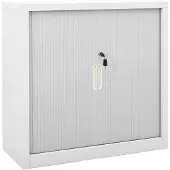 vidaXL Armoire à portes coulissantes Gris 90x40x90 cm Acier