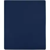 vidaXL Draps-housses Jersey 2 pcs Bleu marine 160x200 cm Coton