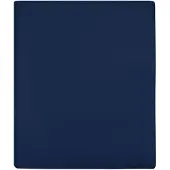 vidaXL Draps-housses Jersey 2 pcs Bleu marine 100x200 cm Coton
