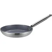 HorecaTraders Poêle lyonnaise | Antiadhésif | Aluminium | Ø24 cm | Gaz, électrique, céramique