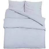 vidaXL Ensemble de literie Gris 200x200 cm coton