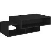 vidaXL Table basse noire 105x55x32 cm Bois composite