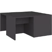 vidaXL Tables basses 4 pcs. Gris 33x33x33 cm Bois composite