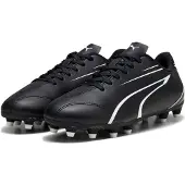 Puma Vitoria Chaussures de football pour enfants FG/AG noir/blanc taille 35.5