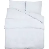 vidaXL Ensemble de literie Blanc 140x200 cm Microfibre légère
