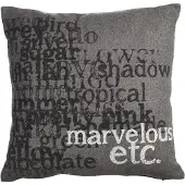 KAAT Amsterdam Coussin KAAT Amsterdam Letterpress Grey (45 x 45 cm)