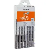 Bahco Sds+4c Reinforced Concrete Drill Bit Set 7 Units Clair