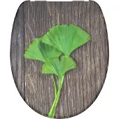Schutte Abattant de WC GINKO & WOOD, abattant de WC thermodurcissable avec motif soft close