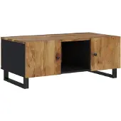 vidaXL Table basse 100x54x40 cm bois massif mangue & bois composite