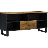vidaXL Armoire TV 100x33x46 cm Bois massif de manguier & bois composite