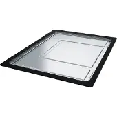 Franke Accessories - Bac de récupération coulissant, 326x440x22 mm, acier inoxydable/plastique noir 112.0204.360