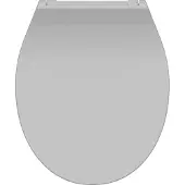 Schutte Siège de toilette SCHÜTTE avec abaissement automatique SLIM GREY Duroplast Gris