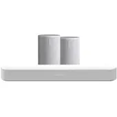 Sonos Beam Gen2 Blanc + 2x Era 100 Blanc