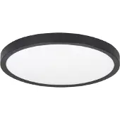 Highlight Plafonnier rond Piatto noir Ø 30,5cm