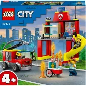 LEGO City 60375 La caserne et le camion des pompiers