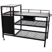 BRASERO Chariot pour Plancha - Acier Noir