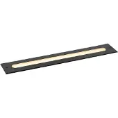 QAZQA Spot encastré de sol moderne noir 50 cm avec LED IP65 - Eline