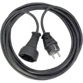 Brennenstuhl 1165460 H05vv-f 3g1.5 Ip20 Plug Extension 10 M Noir One Size / EU Plug 220V
