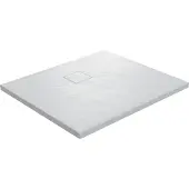 Linie Rumba receveur de douche 90 x 90 cm acrylique blanc mat texture ardoise