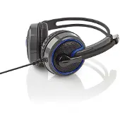 Nedis Gaming Headset | Sur l'oreille | Stéréo | 2x 3.5 mm | Microphone pliable | 2.20 m | Sans éclairage NE550671532