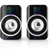 Nedis Gspr20020bk Gaming Speakers Argenté