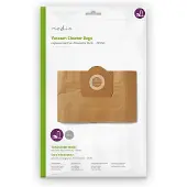 Nedis sacs d'aspirateur - 10 pièces - papier - Le plus souvent vendu pour : Rowenta Bully - ZR765 - Marron