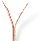 Nedis Câble de Haut-Parleur 2x1,50 mm 25,0 m Transparent