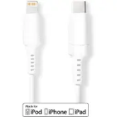 Nedis Câble Lightning | USB 2.0 | Apple Lightning, 8 broches | USB-C mâle | 480 Mbps | Nickelé | 2,00 m | Rond | PVC | Blanc | Boîte