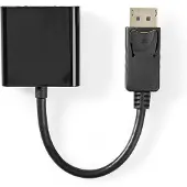 Nedis Câble adaptateur DisplayPort vers VGA DisplayPort Mâle VGA Femelle 0,2 m Noir