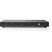Nedis Hdmi Matrix Switch 4x2 4xhdmi In To 2xhdmi//2xtoslink Out 4k Remote Metal 2x3.5 Mm 60hz Argenté