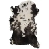 vidaXL Fourrure de mouton couleur mélangée (60-70)x(90-100) cm