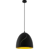 Eglo Hunningham Dome Suspension Plafonnier Noir, Doré