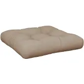 vidaXL Coussin de palette taupe 58x58x10 cm tissu
