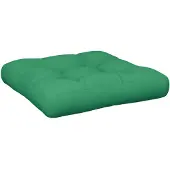 vidaXL Coussin de palette vert 50x50x12 cm tissu