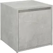 vidaXL Boîte à tiroirs gris béton 40,5x40x40 cm Bois composite