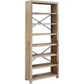 vidaXL Bibliothèque 7 niveaux 80x30x200 cm Bois solide d'acacia