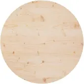 vidaXL Dessus de table Ø80x2,5 cm Bois de pin massif