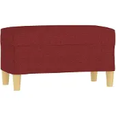 vidaXL Banc Rouge bordeaux 70x35x41 cm Tissu