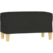 vidaXL Banc Noir 70x35x41 cm Tissu