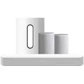 Sonos Beam Gen2 Blanc + 2x Era 100 Blanc + Sub Mini Blanc