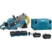Makita CE002GT202X XGT 2x40V Max Batterie Li-ion Ensemble De Meuleuses De Porte (2x 5.0Ah) En Mbox - 355mm